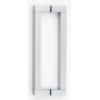 Alno Block Contemporary Urban 8 Inch Center to Center Back to Back Door Pulls - Shower Door Handles Polished Chrome