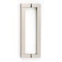 Alno Block Contemporary Urban 8 Inch Center to Center Back to Back Door Pulls - Shower Door Handles Polished Nickel