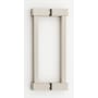 Alno Contemporary II - Urban Industrial 6" Center to Center Back to Back Door Pulls - Shower Door Handles Polished Nickel