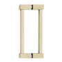 Alno Contemporary II - Urban Industrial 6" Center to Center Back to Back Door Pulls - Shower Door Handles Satin Brass