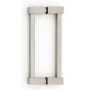 Alno Contemporary II - Urban Industrial 6" Center to Center Back to Back Door Pulls - Shower Door Handles Satin Nickel
