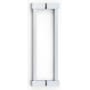 Alno Contemporary II - Luxury Urban 8" Center to Center Back to Back Door Pulls - Shower Door Handles Polished Chrome