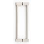 Alno Contemporary II - Luxury Urban 8" Center to Center Back to Back Door Pulls - Shower Door Handles Polished Nickel