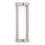 Alno Contemporary II - Luxury Urban 8" Center to Center Back to Back Door Pulls - Shower Door Handles Satin Nickel