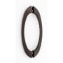 Alno Luxury Contemporary 6" Center to Center Solid Brass Back to Back Door Pulls - Shower Door Handles Chocolate Bronze