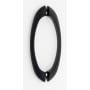 Alno Luxury Contemporary 6" Center to Center Solid Brass Back to Back Door Pulls - Shower Door Handles Matte Black