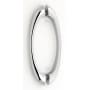 Alno Luxury Contemporary 6" Center to Center Solid Brass Back to Back Door Pulls - Shower Door Handles Polished Chrome