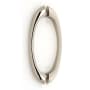 Alno Luxury Contemporary 6" Center to Center Solid Brass Back to Back Door Pulls - Shower Door Handles Polished Nickel