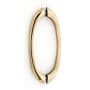 Alno C855 Luxury Contemporary 8" Center to Center Back to Back Door Pulls - Shower Door Handles Polished Antique