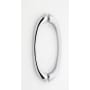 Alno C855 Luxury Contemporary 8" Center to Center Back to Back Door Pulls - Shower Door Handles Polished Chrome