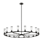 Alora Lighting Revolve 18 Light 47" Wide Taper Candle Chandelier Urban Bronze