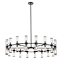 Alora Lighting Revolve 36 Light 47" Wide Taper Candle Chandelier Urban Bronze