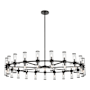 Alora Lighting Revolve 42 Light 60" Wide Taper Candle Chandelier Urban Bronze