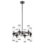 Alora Lighting Revolve 12 Light 17" Wide Taper Candle Chandelier Urban Bronze