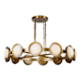 Alora Lighting Alonso 51" Wide LED Ring Chandelier Vintage Brass