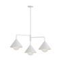Alora Lighting Remy 3 Light 22" Wide Chandelier White / Opal Glass