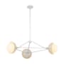 Alora Lighting Perth 3 Light 40" Wide Chandelier White / Opal Glass