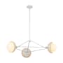 Alora Lighting Perth 3 Light 40" Wide Chandelier White / Opal Glass