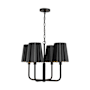 Alora Lighting Plisse 4 Light 23" Wide Chandelier Matte Black