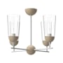 Alora Lighting Emil 4 Light 25" Wide Chandelier White / White Oak