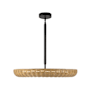 Alora Lighting Maris 24" Wide LED Pendant with Rattan Shade Matte Black