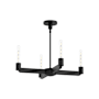 Alora Lighting Claire 4 Light 21" Wide Chandelier Matte Black