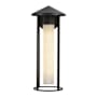 Alora Lighting Tenko 9" Tall Wall Sconce Black / Glossy Opal Glass