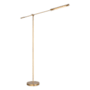 Alora Lighting Astrid 55" Tall LED Boom Arm Floor Lamp Vintage Brass