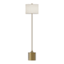 Alora Lighting Issa 20" Tall Buffet Floor Lamp Brushed Gold / Ivory Linen
