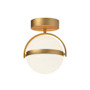 Alora Lighting Globo 10" Wide Flush Mount Globe Ceiling Fixture Brushed Gold