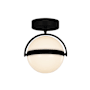 Alora Lighting Globo 10" Wide Flush Mount Globe Ceiling Fixture Matte Black
