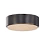Alora Lighting Blanco 8" Wide LED Flush Mount Drum Ceiling Fixture Urban Bronze / Alabaster