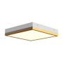 Alora Lighting Sydney 11" Wide LED Flush Mount Square Ceiling Fixture Aged Gold / White