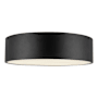Alora Lighting Brisbane 3 Light 16" Wide Flush Mount Drum Ceiling Fixture Matte Black