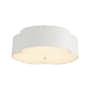 Alora Lighting Adella 3 Light 14" Wide Flush Mount Drum Ceiling Fixture Antique White