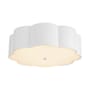Alora Lighting Blossom 3 Light 14" Wide Flush Mount Drum Ceiling Fixture Antique White