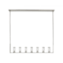 Alora Lighting Revolve 7 Light 4" Wide Taper Candle Chandelier Polished Nickel