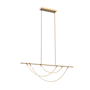 Alora Lighting Aryas 48" Wide LED Linear Chandelier Vintage Brass