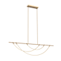 Alora Lighting Aryas 60" Wide LED Linear Chandelier Vintage Brass