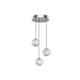 Alora Lighting Marni 14" Wide LED Multi Light Pendant Polished Nickel