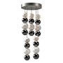 Alora Lighting Onyx 15" Wide LED Multi Light Pendant Polished Nickel