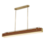 Alora Lighting Valise 60" Wide LED Linear Chandelier Vintage Brass / Cognac