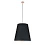 Alora Lighting Calor 3 Light 25" Wide Pendant Vintage Brass / Black / Gold