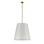 Alora Lighting Calor 3 Light 25" Wide Pendant Vintage Brass / White / Gold