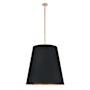 Alora Lighting Calor 3 Light 30" Wide Pendant Vintage Brass / Black / Gold