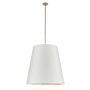 Alora Lighting Calor 3 Light 30" Wide Pendant Vintage Brass / White / Gold