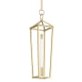 Alora Lighting Delphine 8" Wide LED Mini Pendant Natural Brass