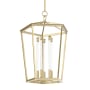 Alora Lighting Delphine 17" Wide LED Pendant Natural Brass