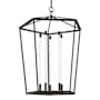 Alora Lighting Delphine 25" Wide LED Pendant with Clear Glass Shades Urban Bronze