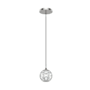 Alora Lighting Marni 4" Wide LED Mini Pendant Polished Nickel